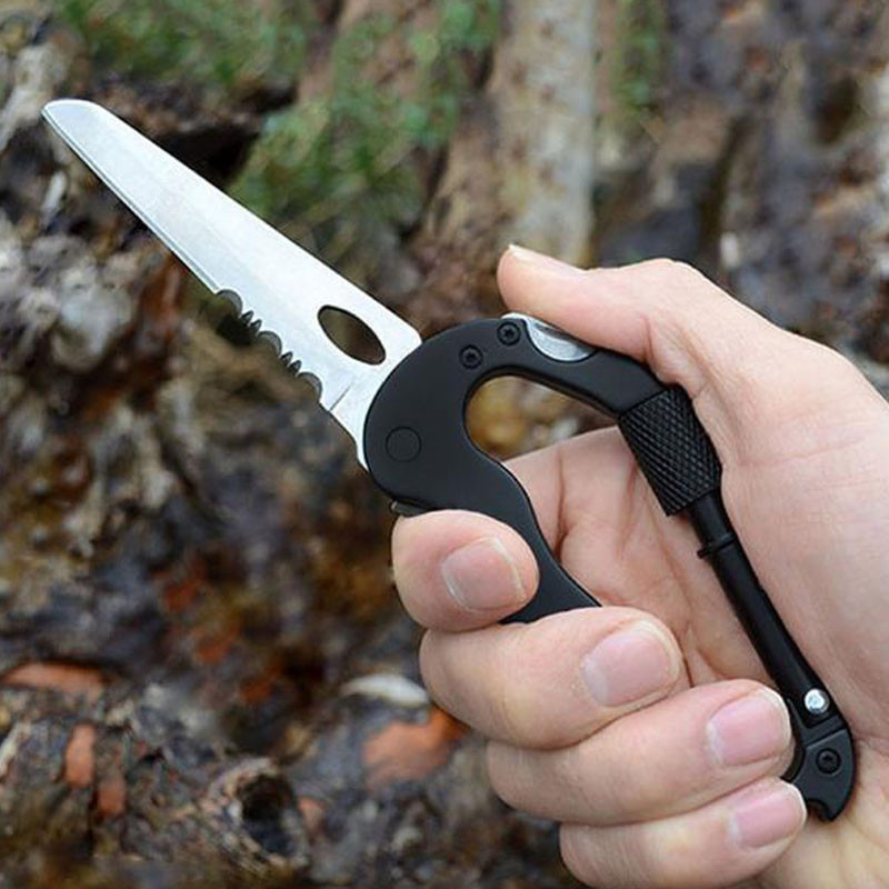 Miniatura 4 de Navaja Mosqueton Multiusos Tactico 119